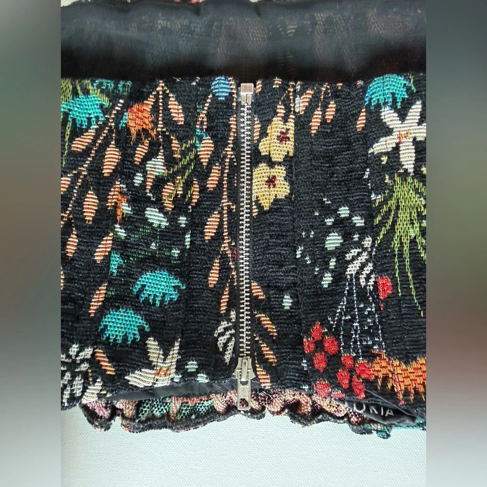 Storia Floral Tapestry Two Piece Set Cottagecore Fairycore Mini Skirt Small